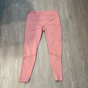 Zella light pink mesh panel leggings